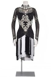 ラテンドレス WL0167D ターコイズ M 社交ダンス タカダンス | LADIES