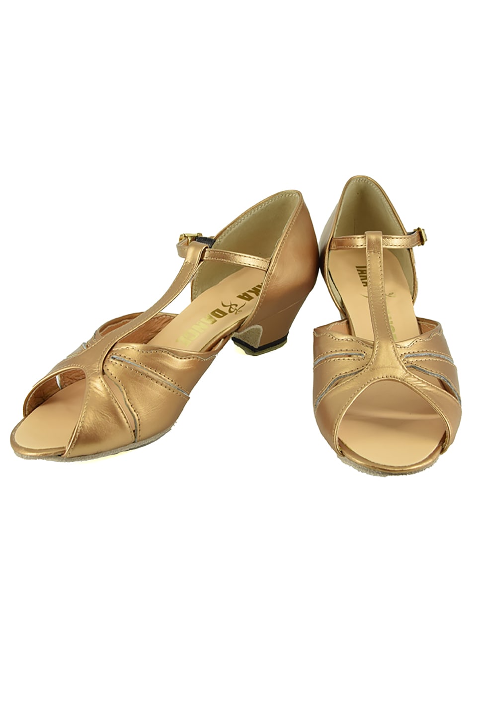 3cmヒール】レディースラテンシューズ 302 ブロンズ 社交ダンス ダンス
