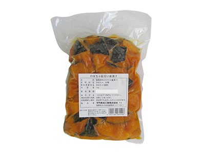 業務用蜜漬｜【冷凍】かぼちゃの乱切り蜜漬け1kg【タカ食品工業