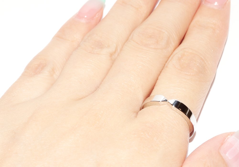 Chaumet(ショーメ) Pt950 ジョゼフィーヌ トリオンフ ドゥ ショーメ マリッジリング 幅3.5ミリ 082795 #53(約12.5号) 指輪