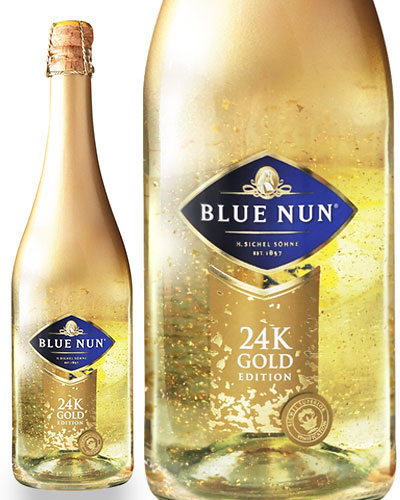 24カラット金箔入り スパークリング ブルーナン ゴールド