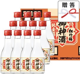 松竹梅「御神酒」純金箔入180ML12本入 | 清酒（日本酒