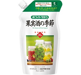 宝焼酎35度ホワイトタカラ「果実酒の季節」900MLエコパウチ