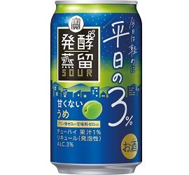 タカラ「発酵蒸留サワー」～平日の3％～＜うめ＞350ML24本入