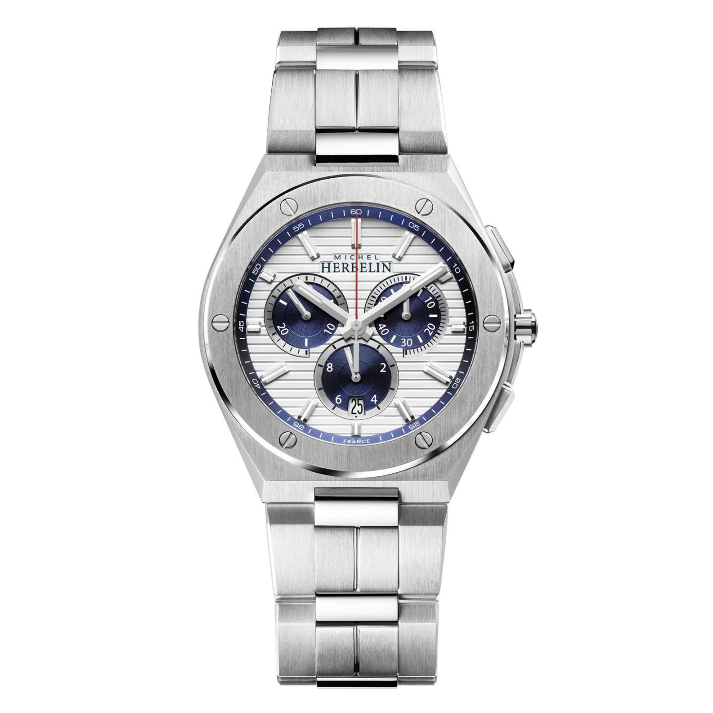 CAPCAMARAT クロノグラフ クオーツ メンズ メタルベルト シルバー〈HERBELIN〉