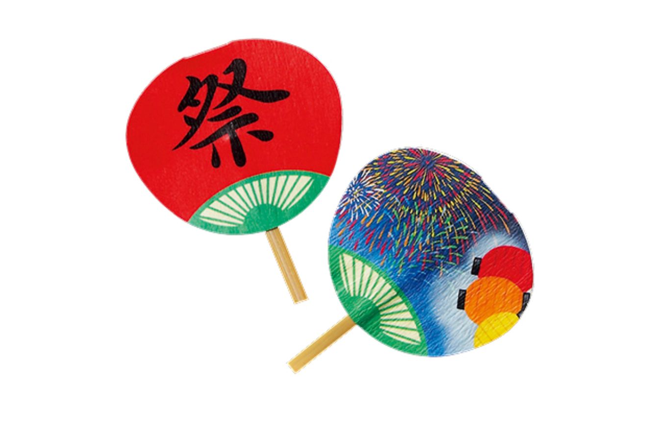 新飾りミニうちわ （花火/祭） 50枚入 | 演出小物,造花・装飾小物