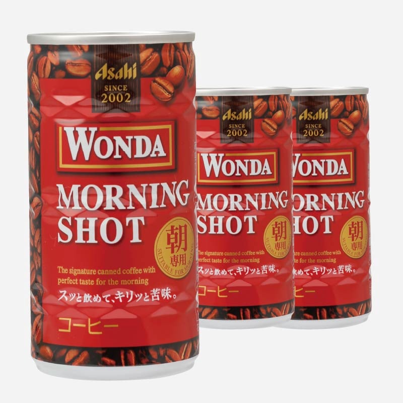 Wonda MORNING SHOT コーヒー　1缶 WONDA 送料無料 アサヒ飲料 ワンダ モーニングショット 185g ×30