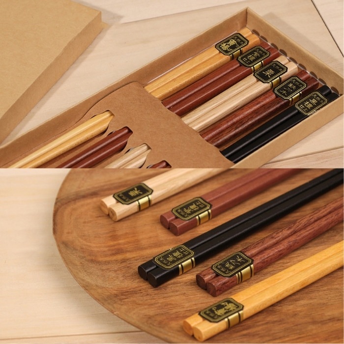 木製箸5膳セット | 箸・カトラリー | 竹美オンラインショップ