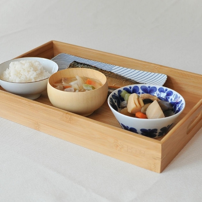 竹製角型取っ手トレイ | トレー・プレート | 竹美オンラインショップ