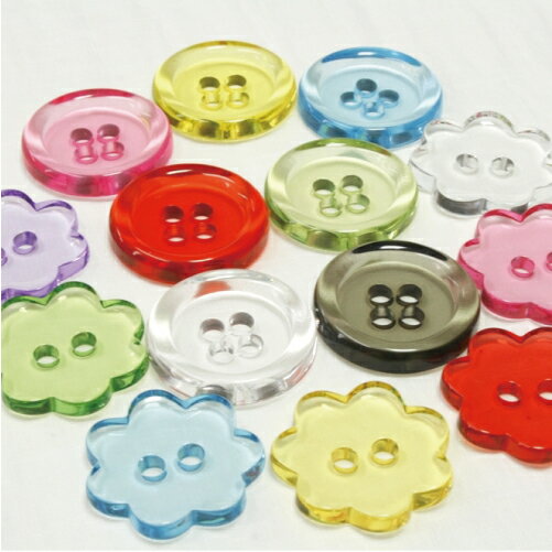 からふるクリアボタン | 洋裁用品,ボタン | 【手芸・生地のたけみや