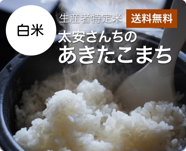 令和7年産 太安さんちのあきたこまち　白米20kg