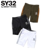 【特価／即納】2024春夏 SY32 GOLF メンズ SYG JQ INTERLOCK SIDE LINE SHORTS SYG-24S11 日本正規品 ハーフパンツ 特価/即納】2024 SY32 GOLF メンズ SYG JQ INTERLOCK SIDE LINE SHORTS
