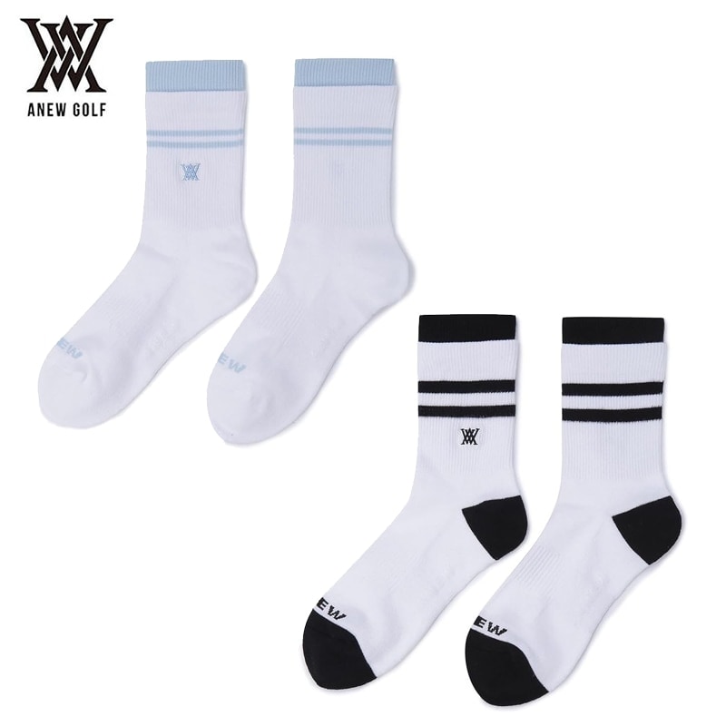 ANEW アニュー DOUBLE BLOCK SOCKS ダブルブロックソックス ウィメンズ