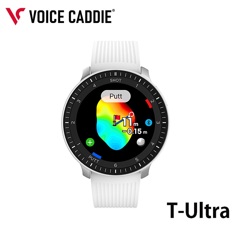 ボイスキャディ T-Ultra Tウルトラ ホワイト ゴルフ 腕時計型 GPS 距離