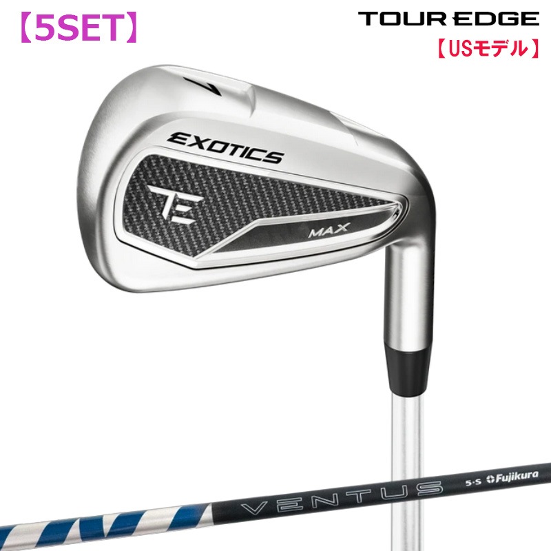 �ĥ������å� Tour Edge Exotics 2026 MAX �������� 5�ܥ��å�(#6-9,PW) FUJI VENTUS BLUE/BLACK �����ܥ󥷥�ե� US����