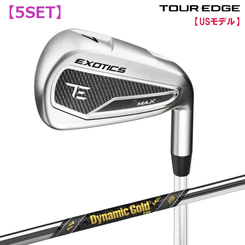 �ĥ������å� Tour Edge Exotics 2026 MAX �������� 5�ܥ��å�(#6-9,PW) �����ʥߥå�������� �ߥå� 115 �������륷��ե� US����