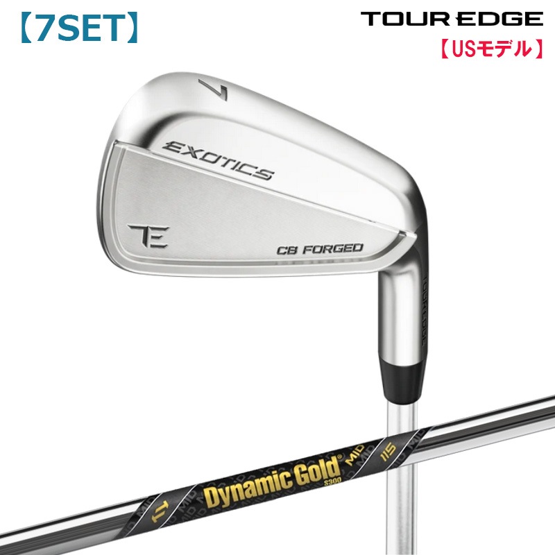 �ĥ������å� Tour Edge Exotics 2026 CB �������� 7�ܥ��å�(#4-9,PW) �����ʥߥå�������� �ߥå� 115 �������륷��ե� US����