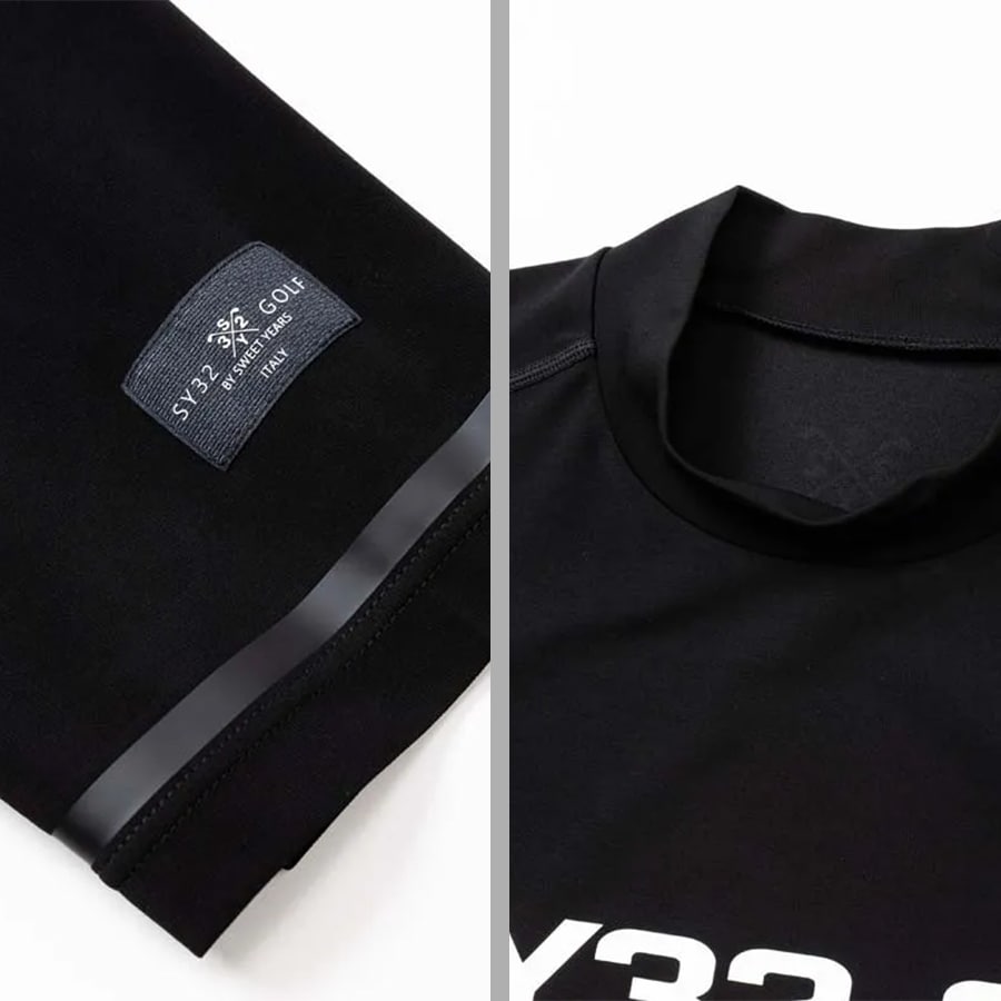 即納】2025 SY32 GOLF MATTE PONTE ストレッチ モックネックシャツ SYG