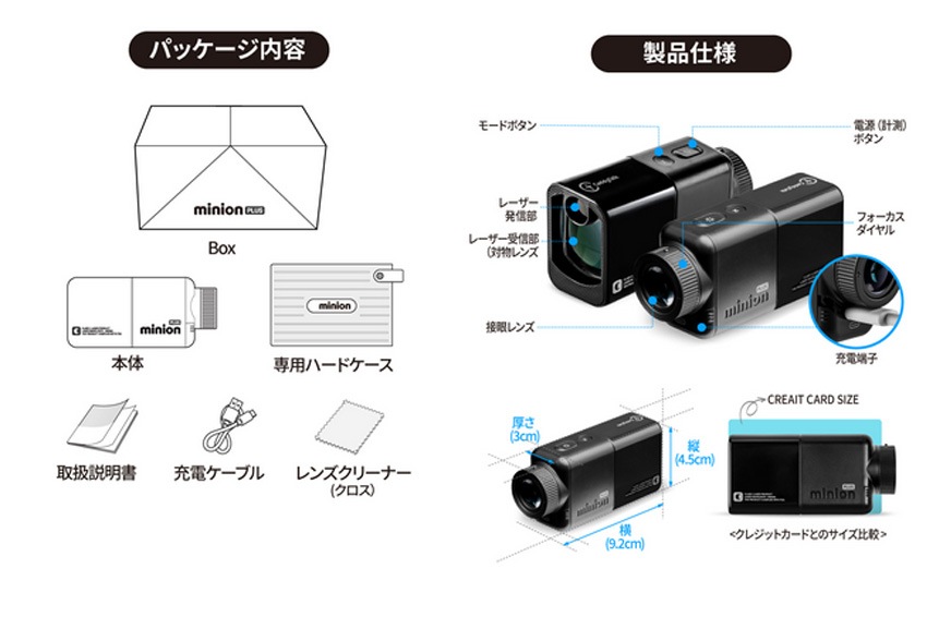 ����ǥ��ȡ��� 2025 �ߥ˥���ץ饹 minion PLUS �֥�å� ������� �졼������Υ¬��� ���������� GOLFZON