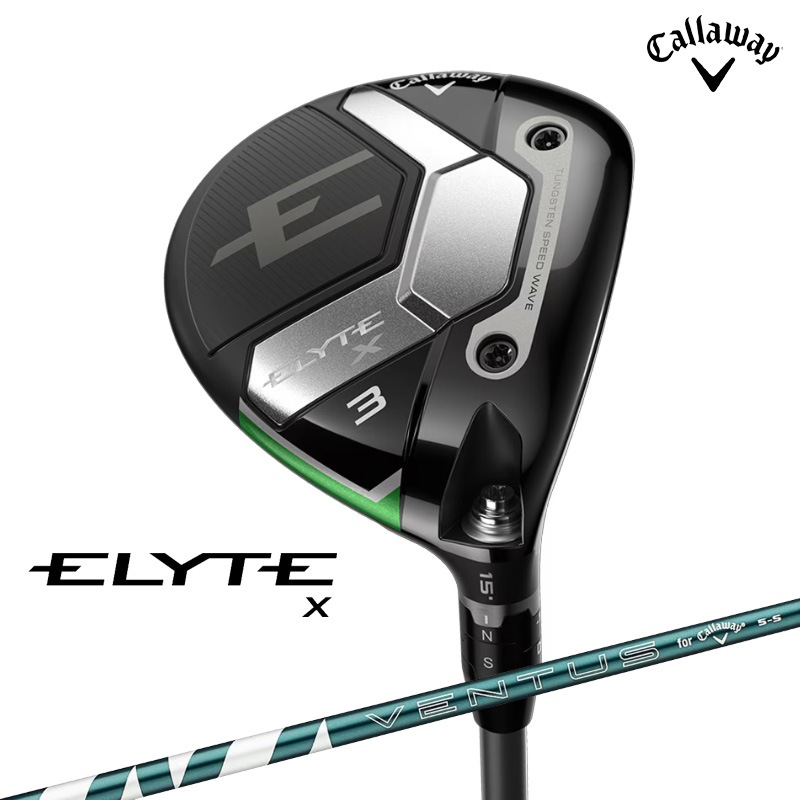 ���ò�/¨Ǽ��2025 ����������� ELYTE ���꡼�� X �ե������������å� VENTUS GREEN 50 for Callaway ����ե� ����������