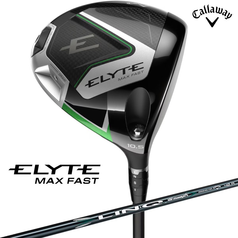 ���ò�/¨Ǽ��2025 ����������� ���꡼�� ELYTE MAX FAST �ɥ饤�С� LIN-Q GREEN 40 for Callaway ����������