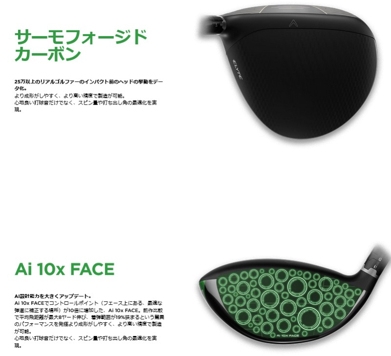 ���ò�/¨Ǽ��2025 ����������� ELYTE ���꡼�� X �ɥ饤�С� VENTUS GREEN 50 for Callaway ����ե� ����������