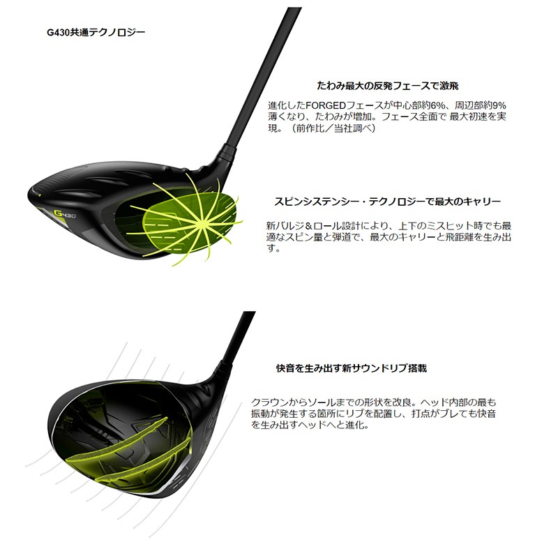 ���ò�/¨Ǽ��PING �ԥ󥴥�� G430 MAX �ɥ饤�С�  PING TOUR 2.0 CHROME 65 ����ե� ���������� �����륹���������