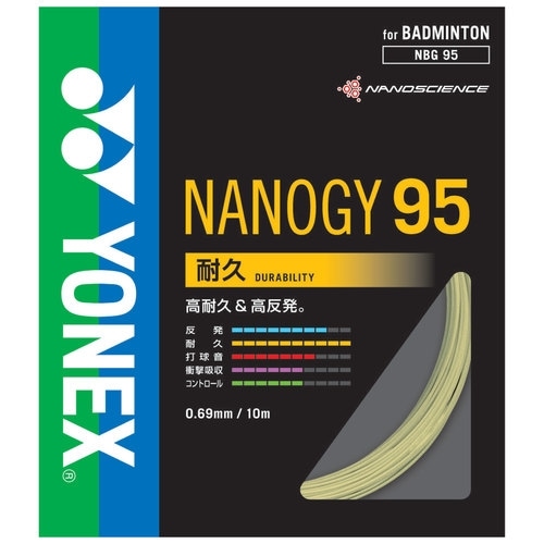 NANOGY95バドミントンガット ヨネックス YONEX ガット バドミントン用 単張り ナノジー95