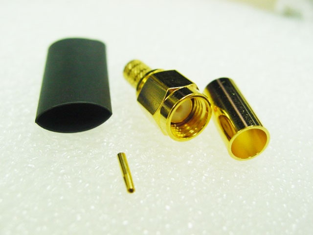 RSMAプラグ RG58ケーブル用 逆芯タイプSMA | 同軸コネクタ | TAKITEK