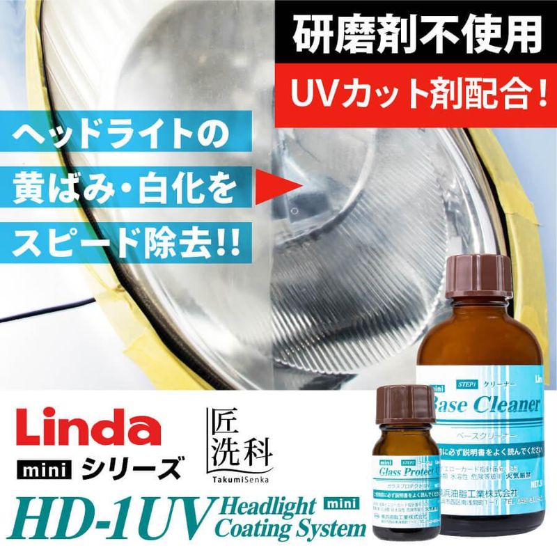 ヘッドライトコーティングシステム HD-1 UV mini