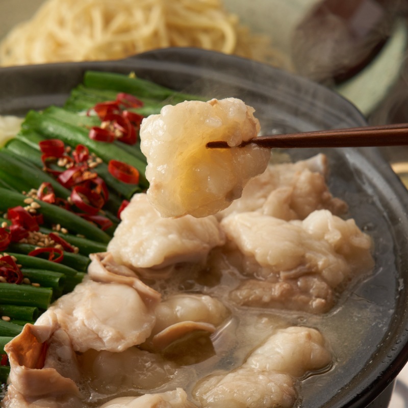 【TAKUNABE】国産牛もつ鍋 秘伝醤油味 1人前セット 特製〆ちゃんぽん麺付き