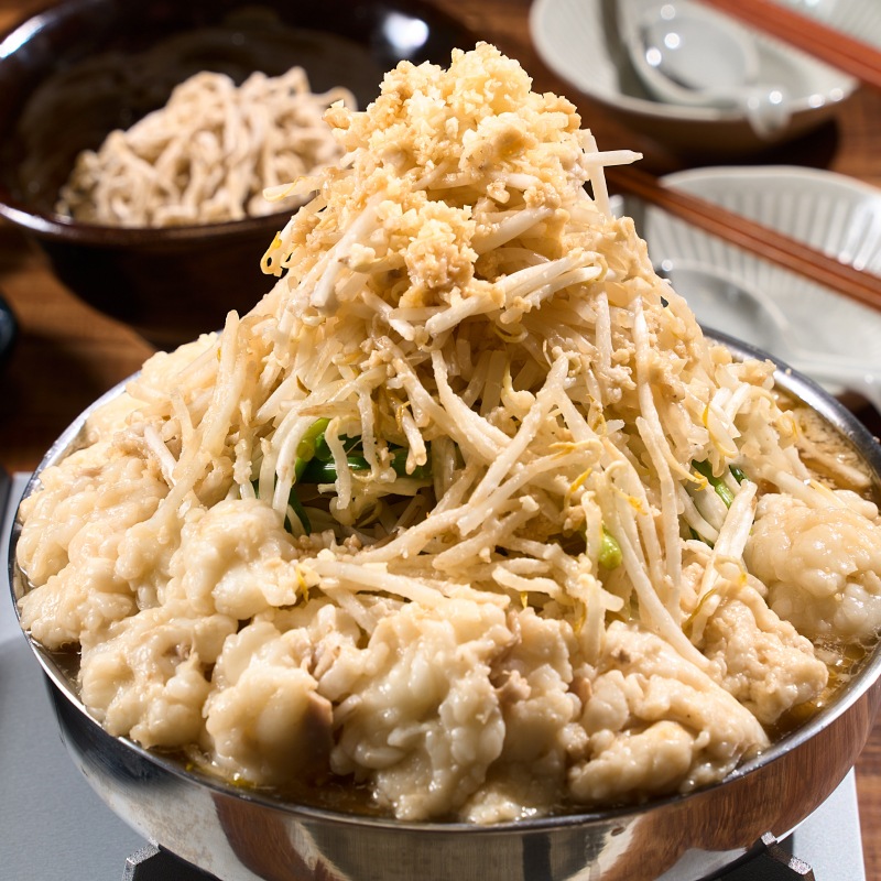 【TAKUNABE】極中華蕎麦ひろた監修「G系極牛もつ鍋」 2～3人前セット 全粒粉麺〆ラーメン付き