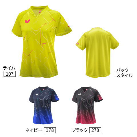 バタフライ　バトレイ・シャツ・レディース