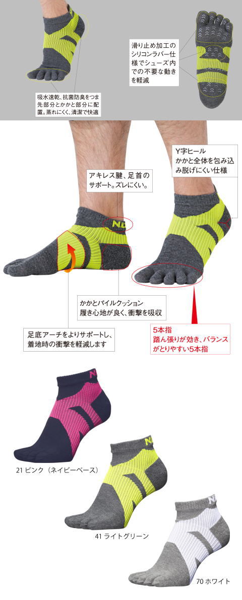 ニッタク　5本指ソックス