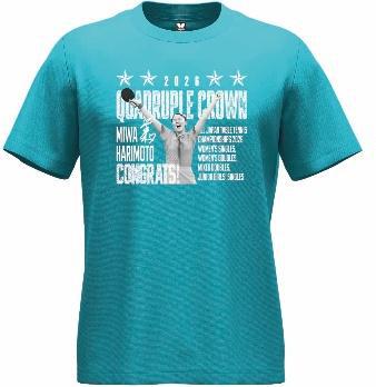バタフライ　【限定】張本美和全日本優勝・Tシャツ