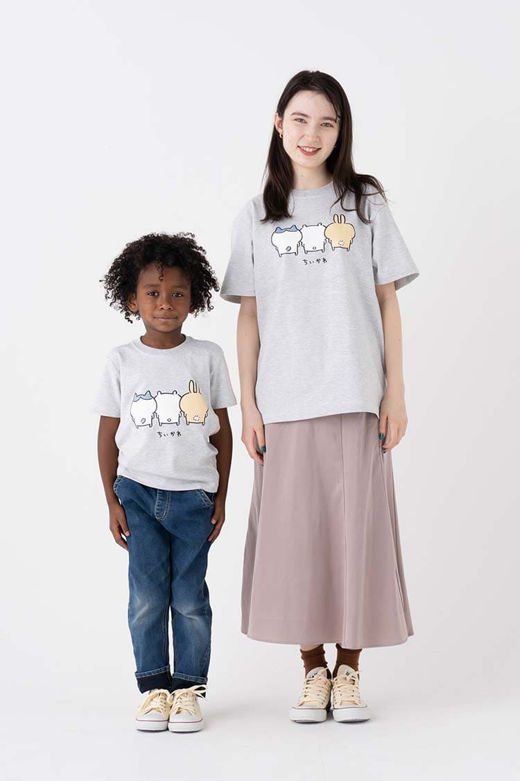 ちいかわ バックスタイル Tシャツ アッシュ キャラクターから探す ちいかわ トーキングヘッズ Talking Heads