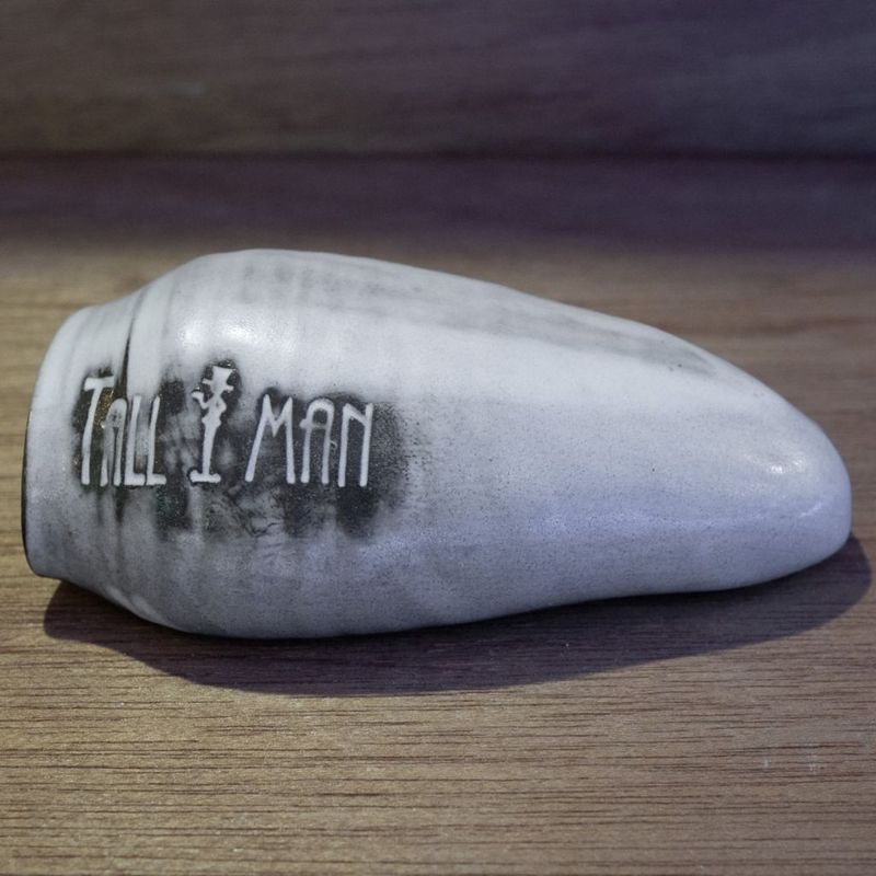 【Grande Man】TALLMANオリジナル土管　本焼きシリーズ　釉薬スペシャル！　ノコノコツチノコM本焼き　白