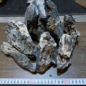 【クリアランスセール】【中古品】レイアウト素材石　青華石系kg単位量り売り（3kg以上で50％OFF！）