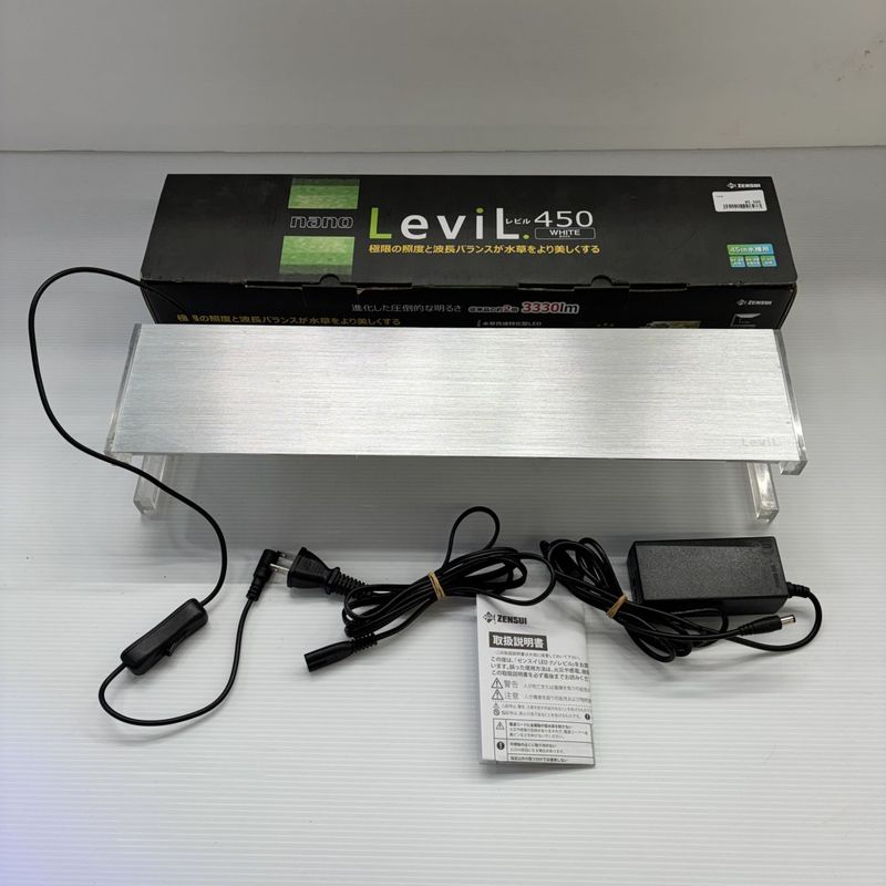 【中古品】ゼンスイ LED Nano Levil 450 W 水草育成用ライト（外箱あり）