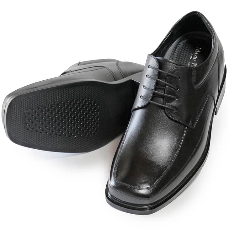 8cmUP Uチップ 外羽根 スクエアトゥ 本革【A-9600】