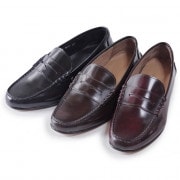 5cmUP コインローファー レザー ブラック/ブラウン/ワイン 【7514】