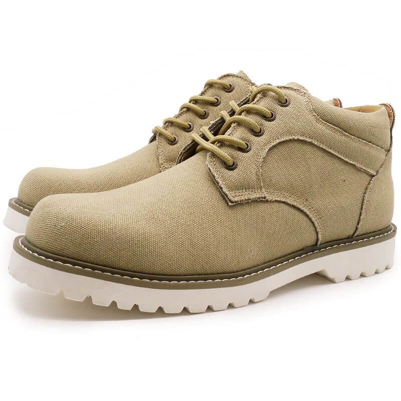 【SHOES SELECTION対象】8cmUP ミドルカットスニーカー サイドジッパー付き ベージュ/キャンバス【A50-8cmBEC】