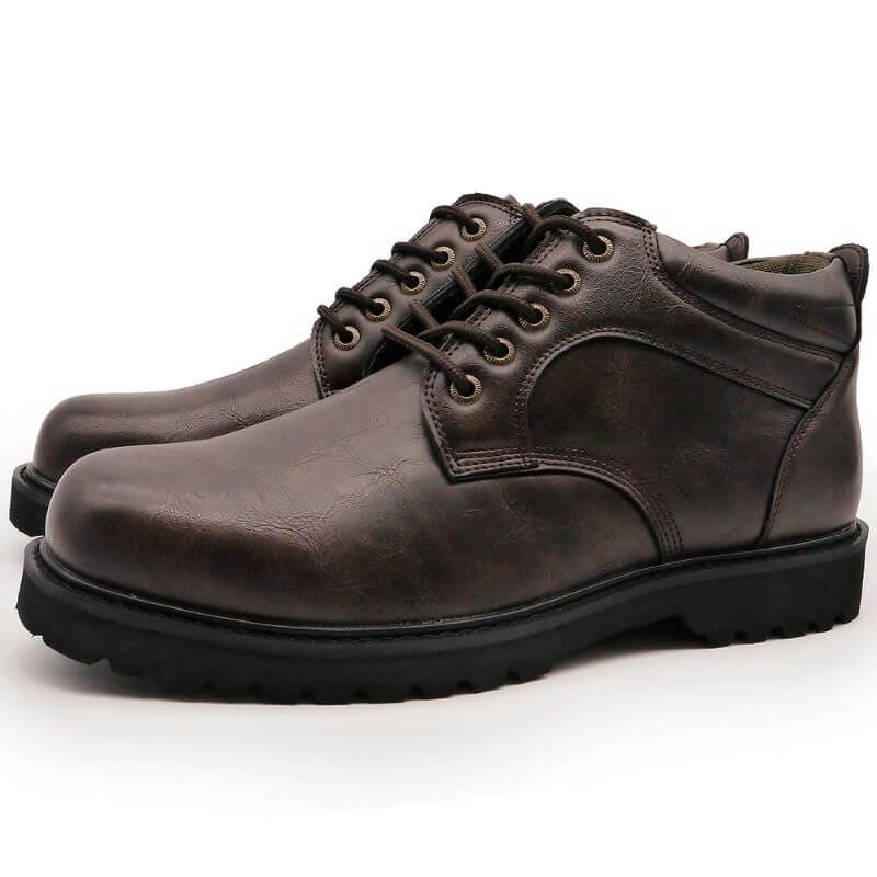 【SHOES SELECTION対象】8cmUP ミドルカットスニーカー サイドジッパー付き ダークブラウン/スムース【A50-8cmDBL】