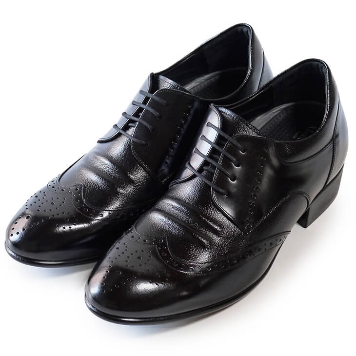 8.5cmUP ウィングチップ 外羽根 本革 全2色【A-9637-85cm】