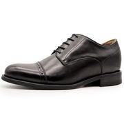 5cmUP ストレートチップ外羽根 マッケイ製法革靴 牛革 ブラック【a51mod-3blk】