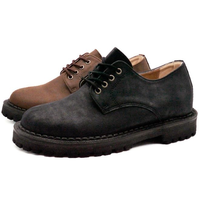 5cmUP スニーカー メンズ 合成皮革 ブラック ダークブラウン【176-0】