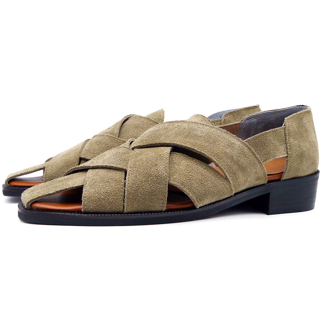 5cmUP グルカサンダル メンズ 本革 牛革スエード 厚底サンダル シークレットシューズ TALLSHOES【OMS-SA-5cm-BES】