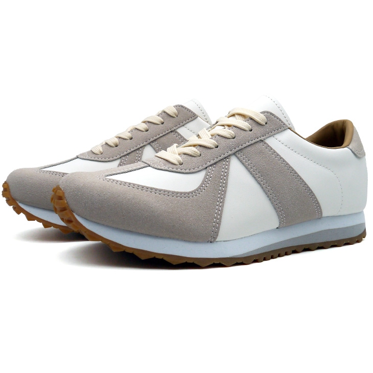 6cmUP シークレットシューズ ジャーマントレーナー メンズ ローカットスニーカー スポーツシューズ ネイビー／ホワイト TALLSHOES【180-1H】