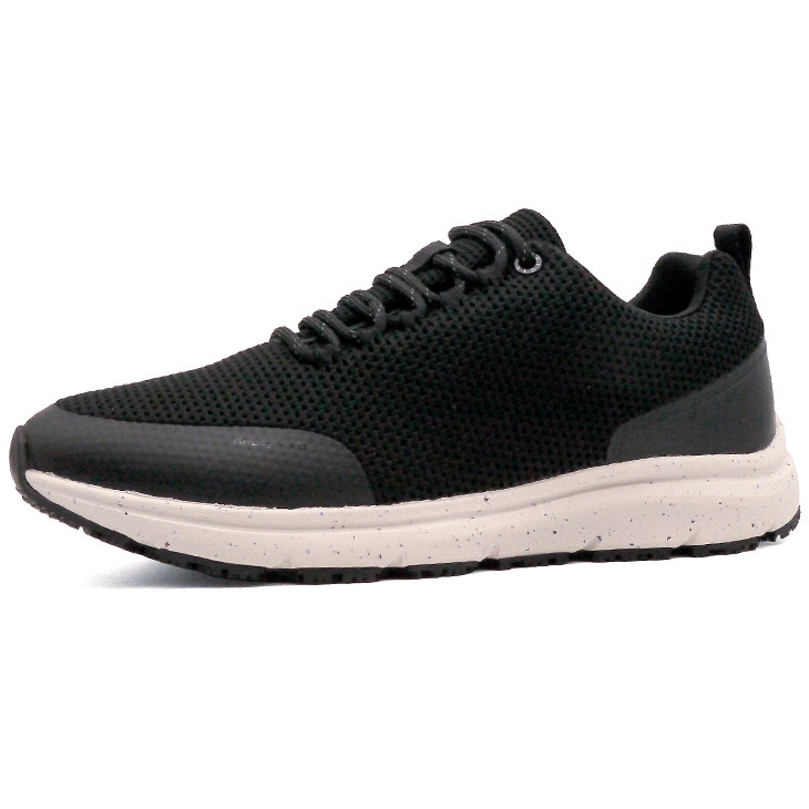 6cmUP スニーカー メンズ メッシュ素材（防水構造） ブラック×ホワイト