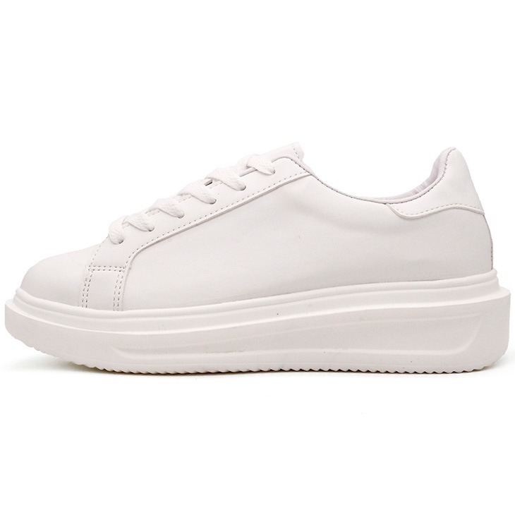 7cmUP スニーカー メンズ 合成皮革 ブラック ホワイト【0-159-7cm】